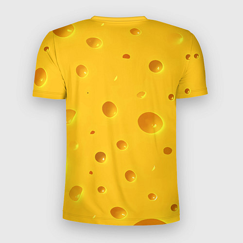 Мужская спорт-футболка Сырная текстура / 3D-принт – фото 2
