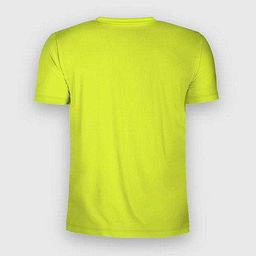 Мужская спорт-футболка Афиша на лаймовом фоне / 3D-принт – фото 2