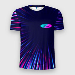 Мужская спорт-футболка Ford neon speed lines