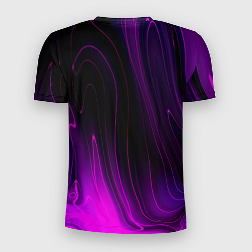Мужская спорт-футболка Rolling Stones violet plasma / 3D-принт – фото 2