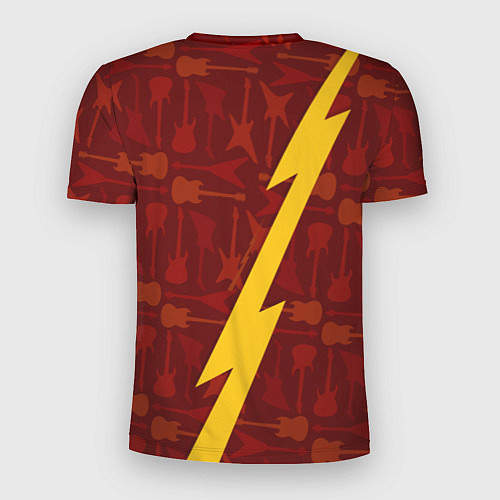 Мужская спорт-футболка Manowar гитары и молния / 3D-принт – фото 2