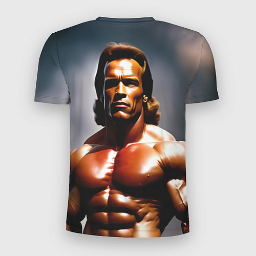 Мужская спорт-футболка Арнольд Шварценеггер железный арни / 3D-принт – фото 2