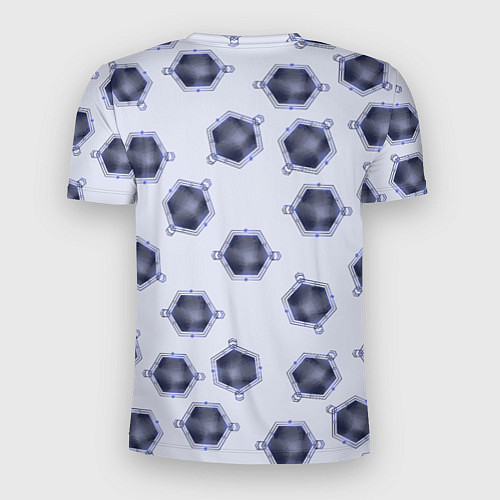 Мужская спорт-футболка Многоугольник и линии / 3D-принт – фото 2