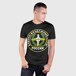 Футболка спортивная мужская ВВС - Россия, цвет: 3D-принт — фото 2