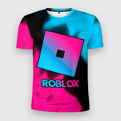 Футболка спортивная мужская Roblox - neon gradient, цвет: 3D-принт
