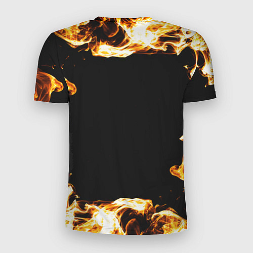 Мужская спорт-футболка Joy Division рок кот и огонь / 3D-принт – фото 2