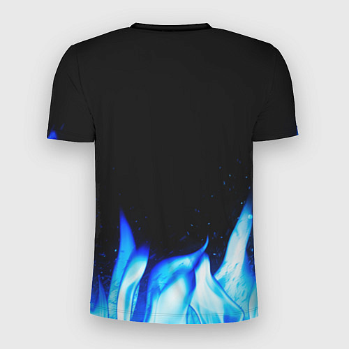 Мужская спорт-футболка Hollywood Undead blue fire / 3D-принт – фото 2