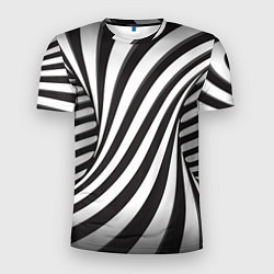 Мужская спорт-футболка Полосатая зебра