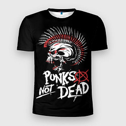 Мужская спорт-футболка Punks not dead - анархия