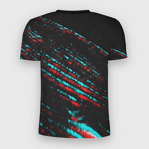 Мужская спорт-футболка Roblox в стиле glitch и баги графики на темном фон / 3D-принт – фото 2