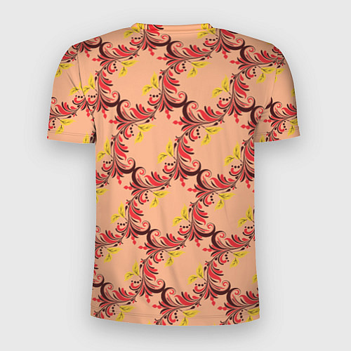 Мужская спорт-футболка Абстрактный винтажный растительный орнамент / 3D-принт – фото 2