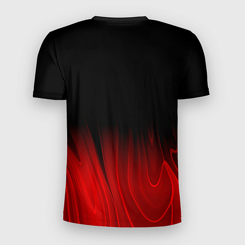 Мужская спорт-футболка Iron Maiden red plasma / 3D-принт – фото 2