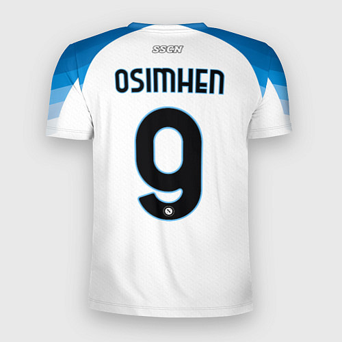 Мужская спорт-футболка Виктор Осимхен Наполи форма 2223 гостевая / 3D-принт – фото 2