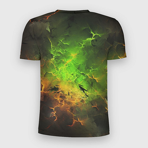 Мужская спорт-футболка Зеленый туман / 3D-принт – фото 2
