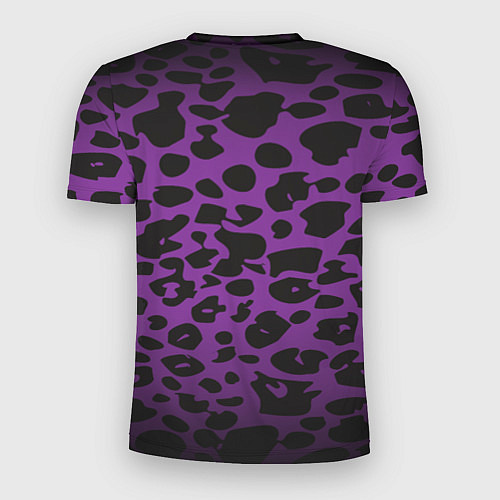 Мужская спорт-футболка Фиолетовый леопард / 3D-принт – фото 2