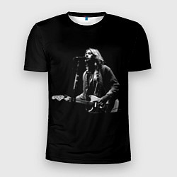 Мужская спорт-футболка Курт Кобейн с гитарой