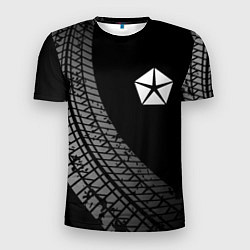 Футболка спортивная мужская Jeep tire tracks, цвет: 3D-принт