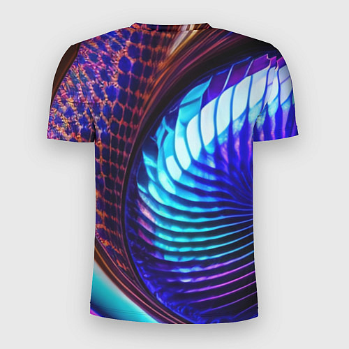 Мужская спорт-футболка Неоновый водоворот / 3D-принт – фото 2