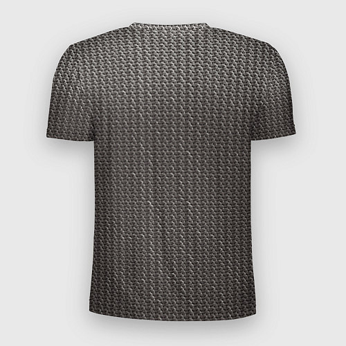 Мужская спорт-футболка Кольчуга серая / 3D-принт – фото 2