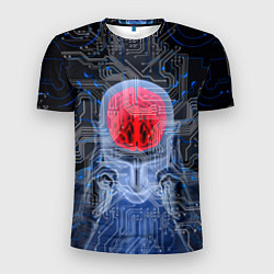 Футболка спортивная мужская Квантовый мозг, цвет: 3D-принт
