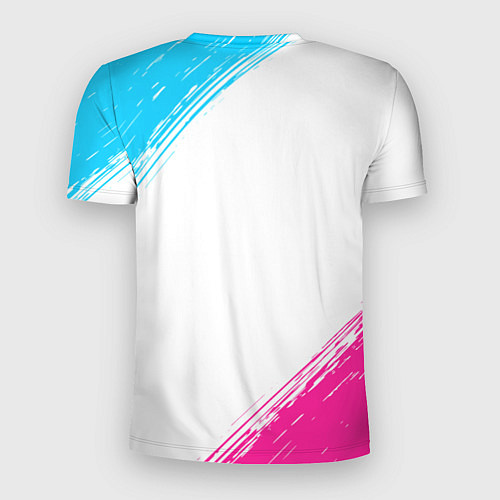 Мужская спорт-футболка Danganronpa neon gradient style / 3D-принт – фото 2