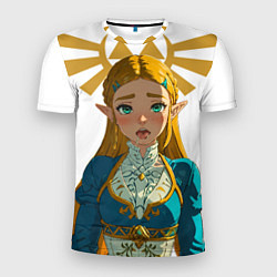 Футболка спортивная мужская The legend of Zelda - ahegao, цвет: 3D-принт