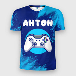 Мужская спорт-футболка Антон геймер