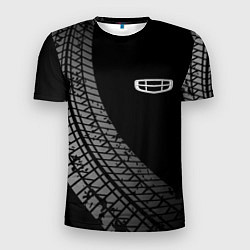 Мужская спорт-футболка Geely tire tracks