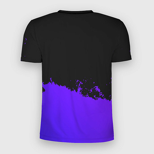 Мужская спорт-футболка Motorhead purple grunge / 3D-принт – фото 2