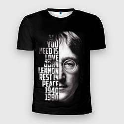 Мужская спорт-футболка Джон Леннон легенда