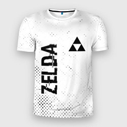 Мужская спорт-футболка Zelda glitch на светлом фоне: надпись, символ