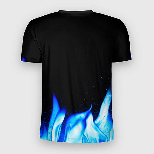 Мужская спорт-футболка The Cure blue fire / 3D-принт – фото 2