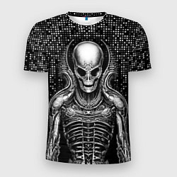 Мужская спорт-футболка Скелет пришельца