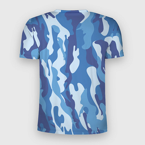 Мужская спорт-футболка Blue military / 3D-принт – фото 2