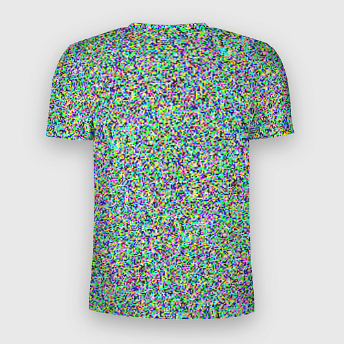 Мужская спорт-футболка Пиксельные помехи / 3D-принт – фото 2