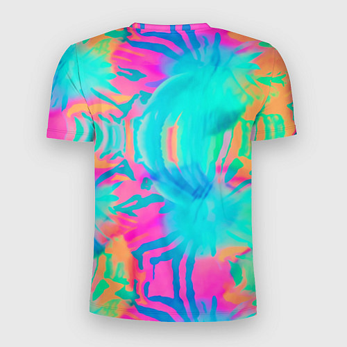 Мужская спорт-футболка Кислотный тай-дай: паттерн / 3D-принт – фото 2