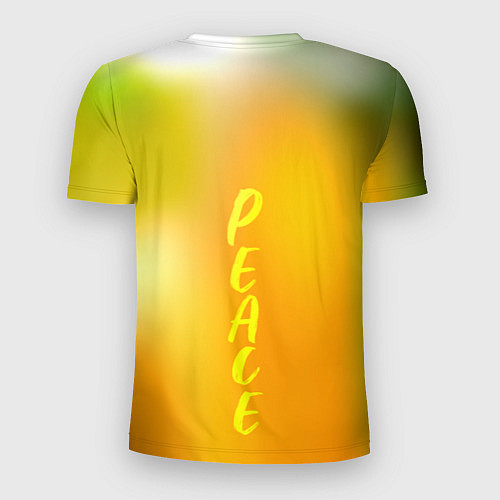 Мужская спорт-футболка Peace - хиппи квокка короткохвостый кенгуру / 3D-принт – фото 2