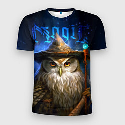 Мужская спорт-футболка Волшебная сова - магия