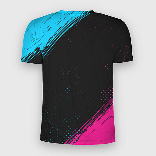 Мужская спорт-футболка Linkin Park - neon gradient / 3D-принт – фото 2