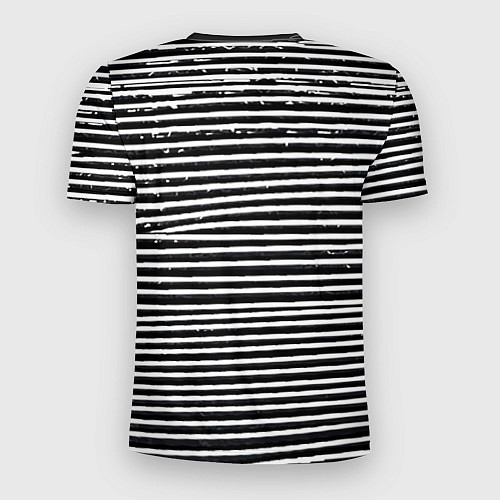 Мужская спорт-футболка Квадрат за полосами / 3D-принт – фото 2