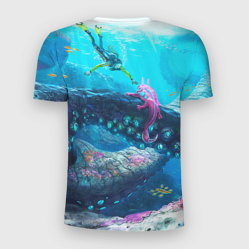 Мужская спорт-футболка Подводный мир сабнавтики / 3D-принт – фото 2