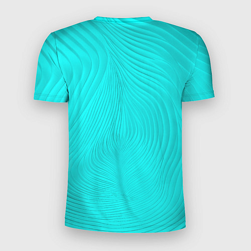Мужская спорт-футболка Фантазия морской волны / 3D-принт – фото 2
