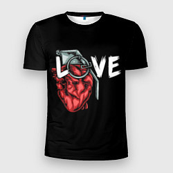 Мужская спорт-футболка Heart grenade