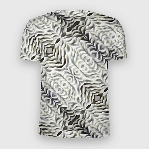 Мужская спорт-футболка Черно-белые складки / 3D-принт – фото 2