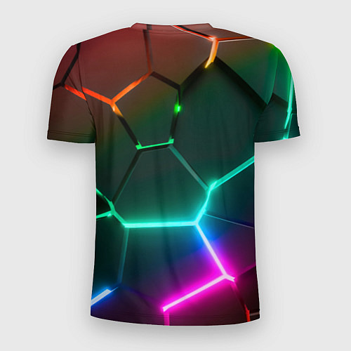 Мужская спорт-футболка Cyberpunk 2077 phantom liberty logo neon / 3D-принт – фото 2