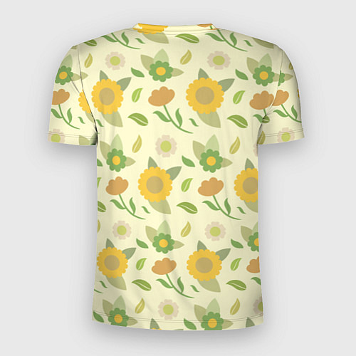 Мужская спорт-футболка Цветы лета / 3D-принт – фото 2