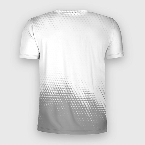 Мужская спорт-футболка Akira glitch на светлом фоне: символ сверху / 3D-принт – фото 2