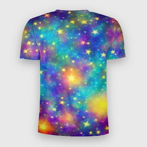 Мужская спорт-футболка Звездный космос, сияющий волшебством / 3D-принт – фото 2