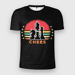 Мужская спорт-футболка Шахматные фигуры chess