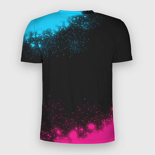 Мужская спорт-футболка PUBG - neon gradient / 3D-принт – фото 2